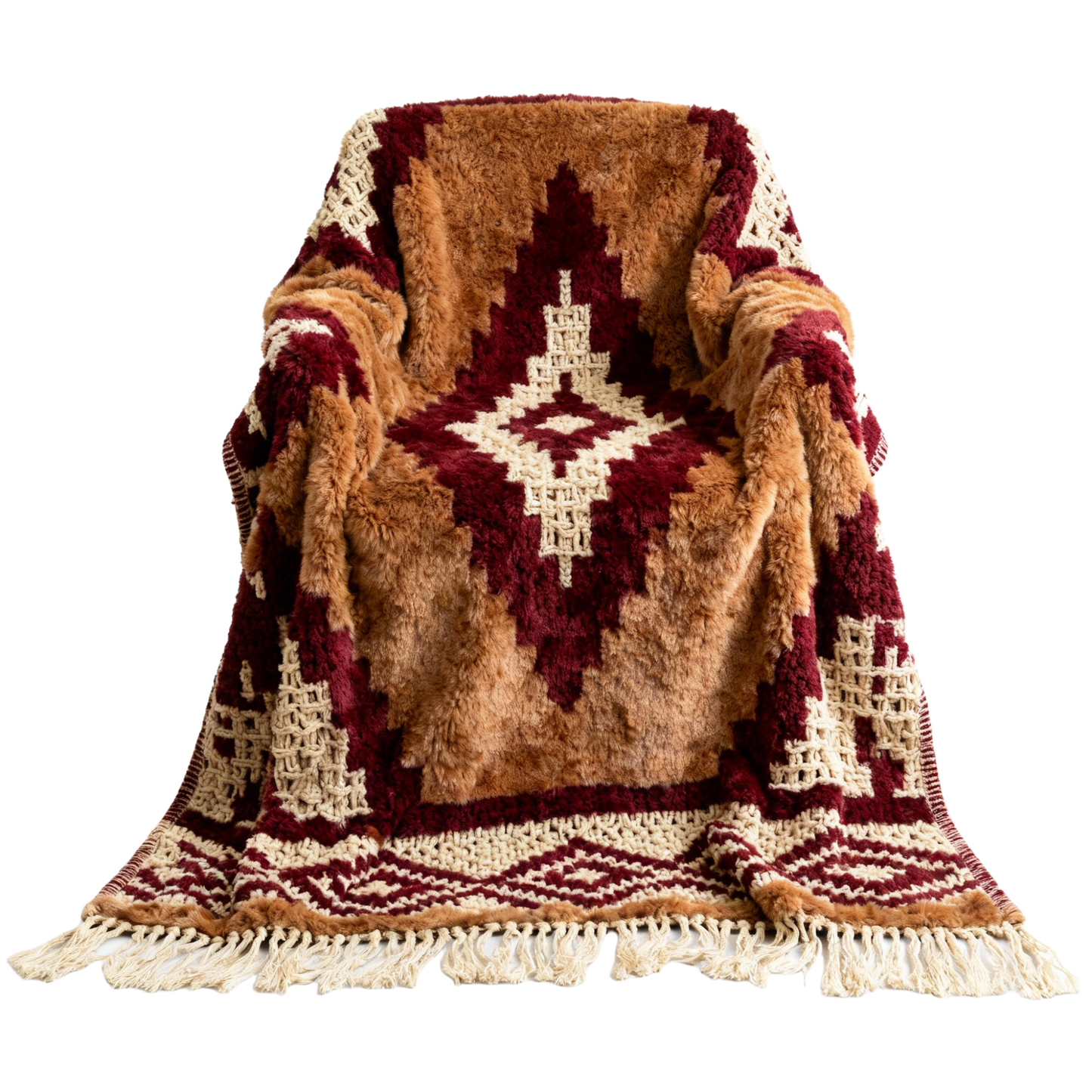 Rustic Southwestern Pattern Throw Blanket