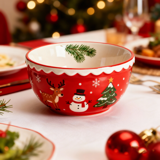 Holiday Cheer Ceramic Bowl