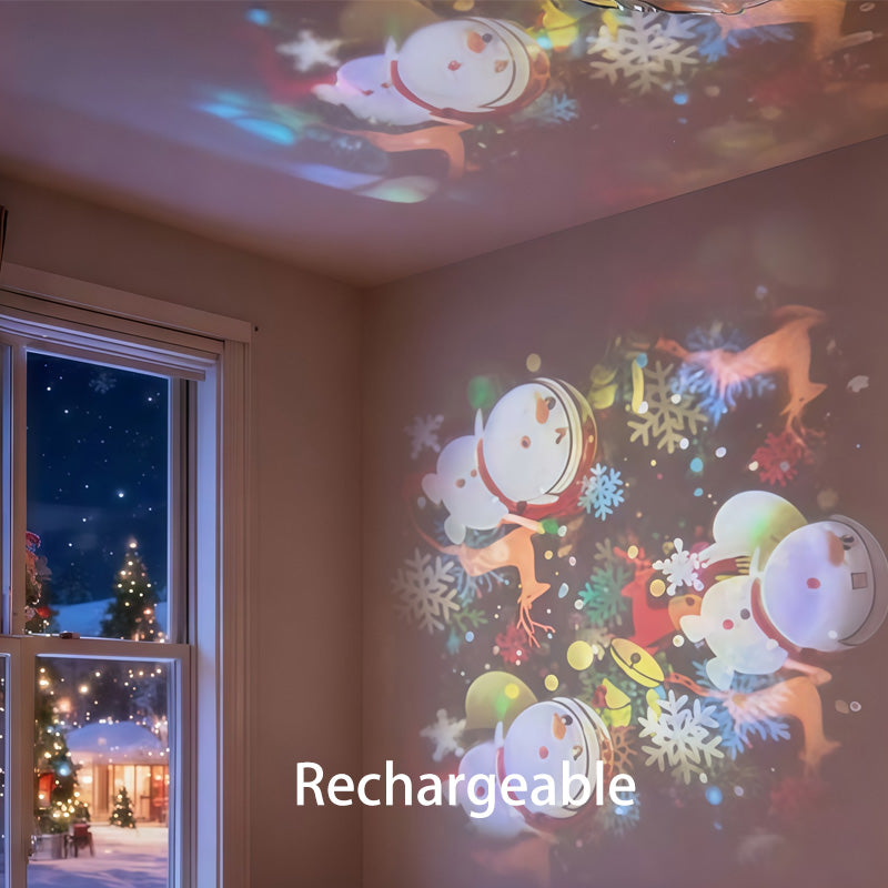 Dynamic Rotating LED Projector Light – Auto Rotating Dynamic Effect, Bright & Soft Lighting, Wide Application for Party & Home Decor ✨