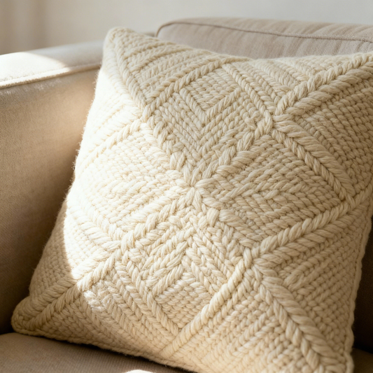 Cozy Braided Texture Throw Pillow