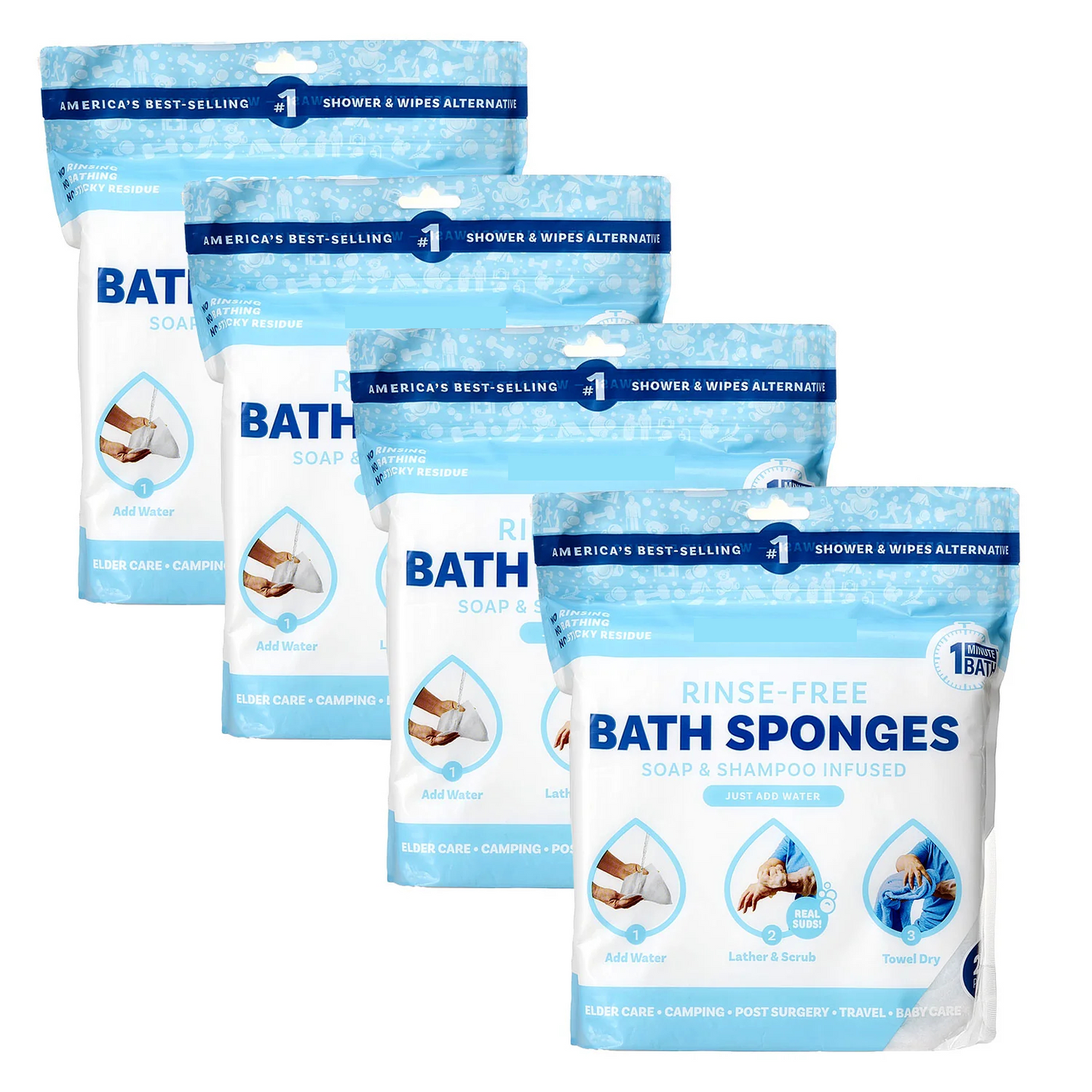 Rinse-Free Sponge Bath