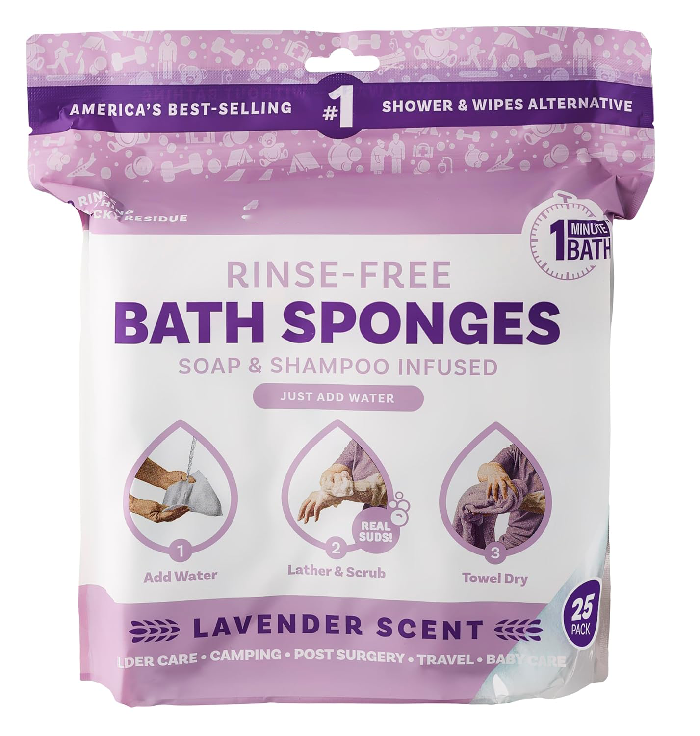 Rinse-Free Sponge Bath