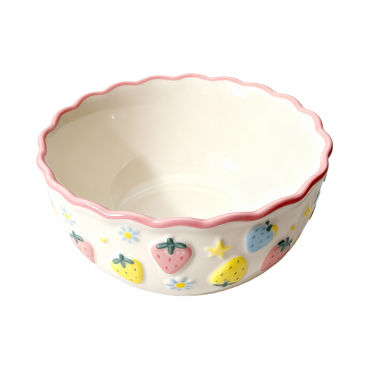 Strawberry Meadow Series – Petal Cereal Bowl