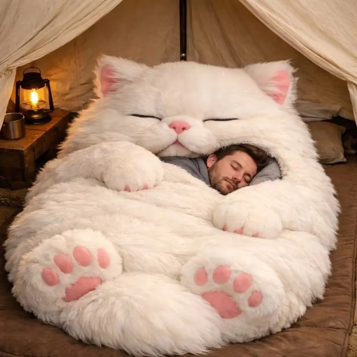 ⏰Hot Sale 49% off⏰🐱 Fluffy cat sleeping bagy💤 😻1