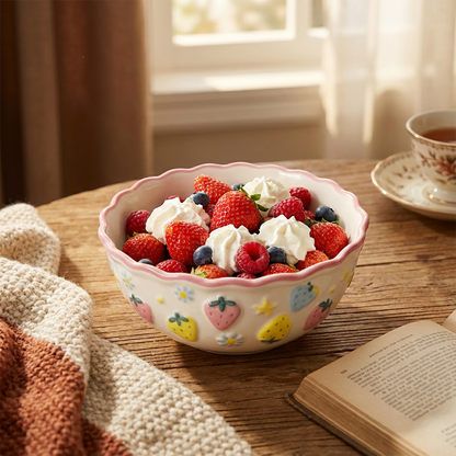 Strawberry Meadow Series – Petal Cereal Bowl