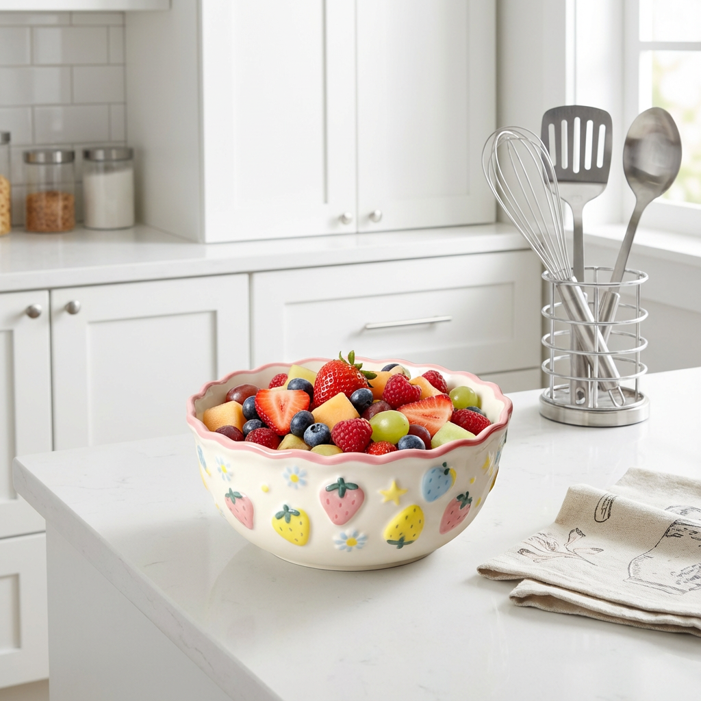 Strawberry Meadow Series – Petal Cereal Bowl