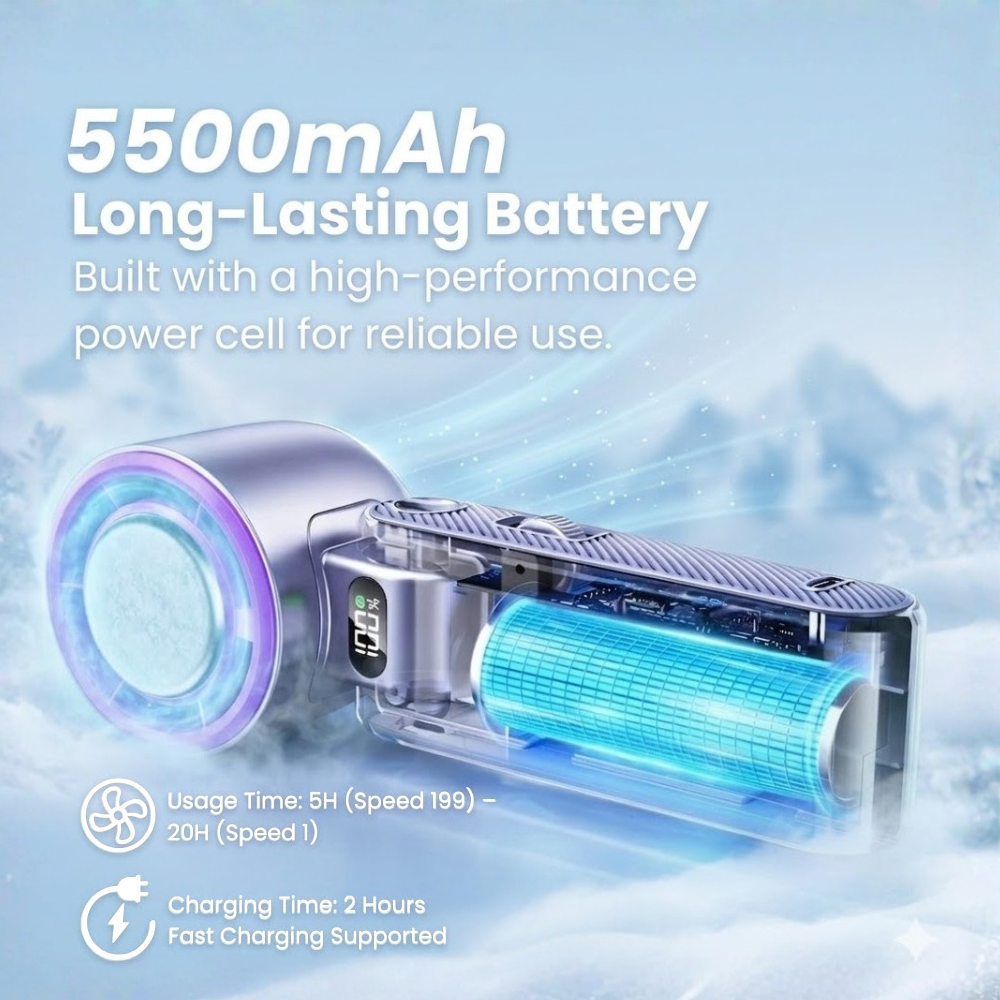 Lyvrae High-Power Portable Pocket Cooling Fan