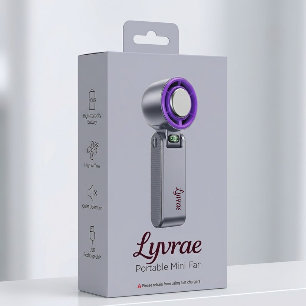 Lyvrae High-Power Portable Pocket Cooling Fan