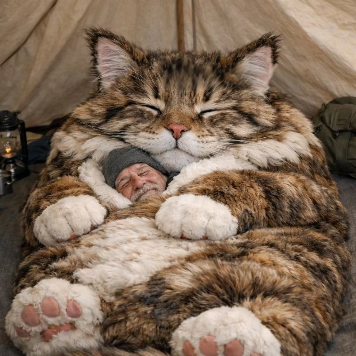 ⏰Hot Sale 49% off⏰🐱 Fluffy cat sleeping bagy💤 😻1
