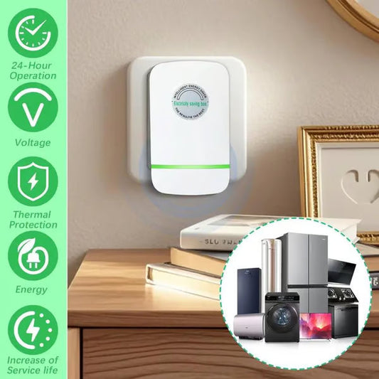 ⏰LAST DAY 49% OFF🔥Energy Saver Plug-In Power Box with US Plug 2026 Updated Design, Compatible with 90–250V Input Range-EV