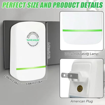 ⏰LAST DAY 49% OFF🔥Energy Saver Plug-In Power Box with US Plug 2026 Updated Design, Compatible with 90–250V Input Range-EV