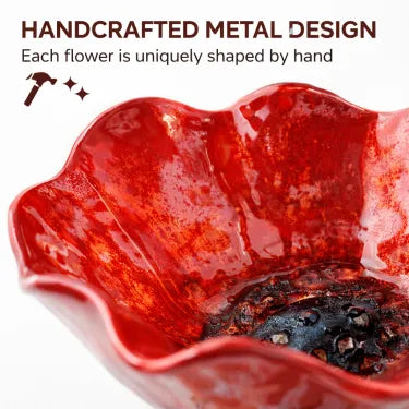 🎁Handmade Metal Flower Garden Stake🐦