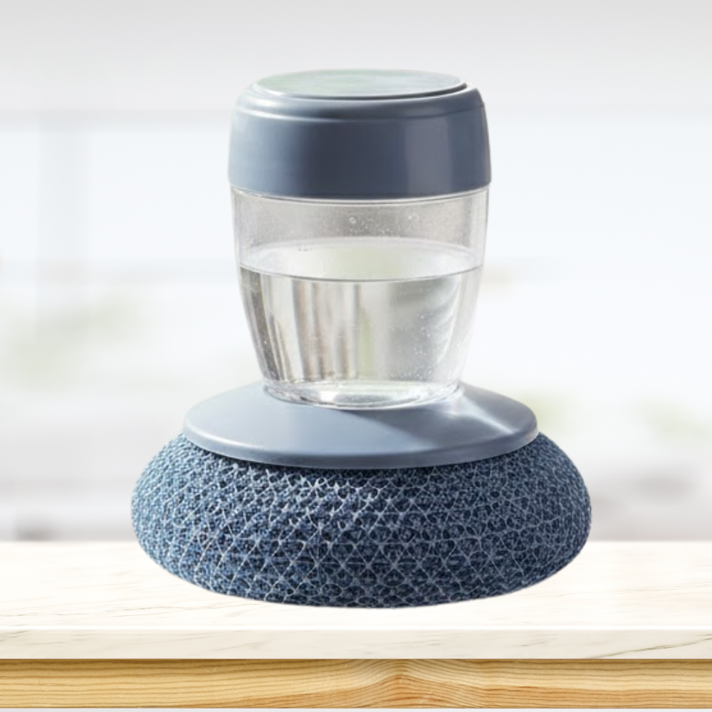 Lyvrae ProComfort Dish Scrubber with Built In Soap Dispenser (including 7 Refills)