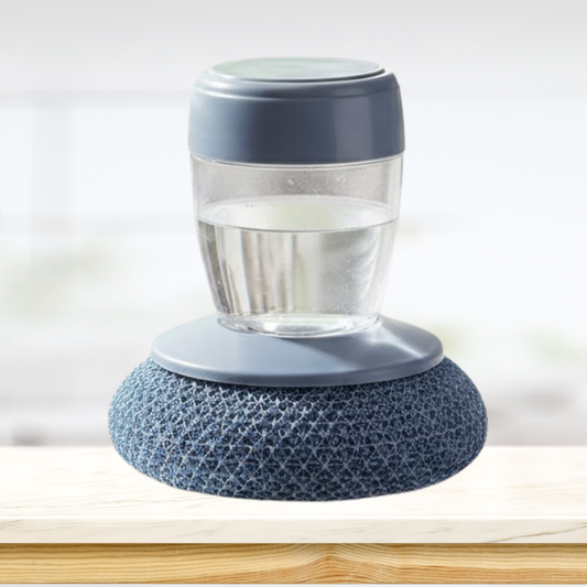 Lyvrae ProComfort Dish Scrubber with Built In Soap Dispenser (including 7 Refills)