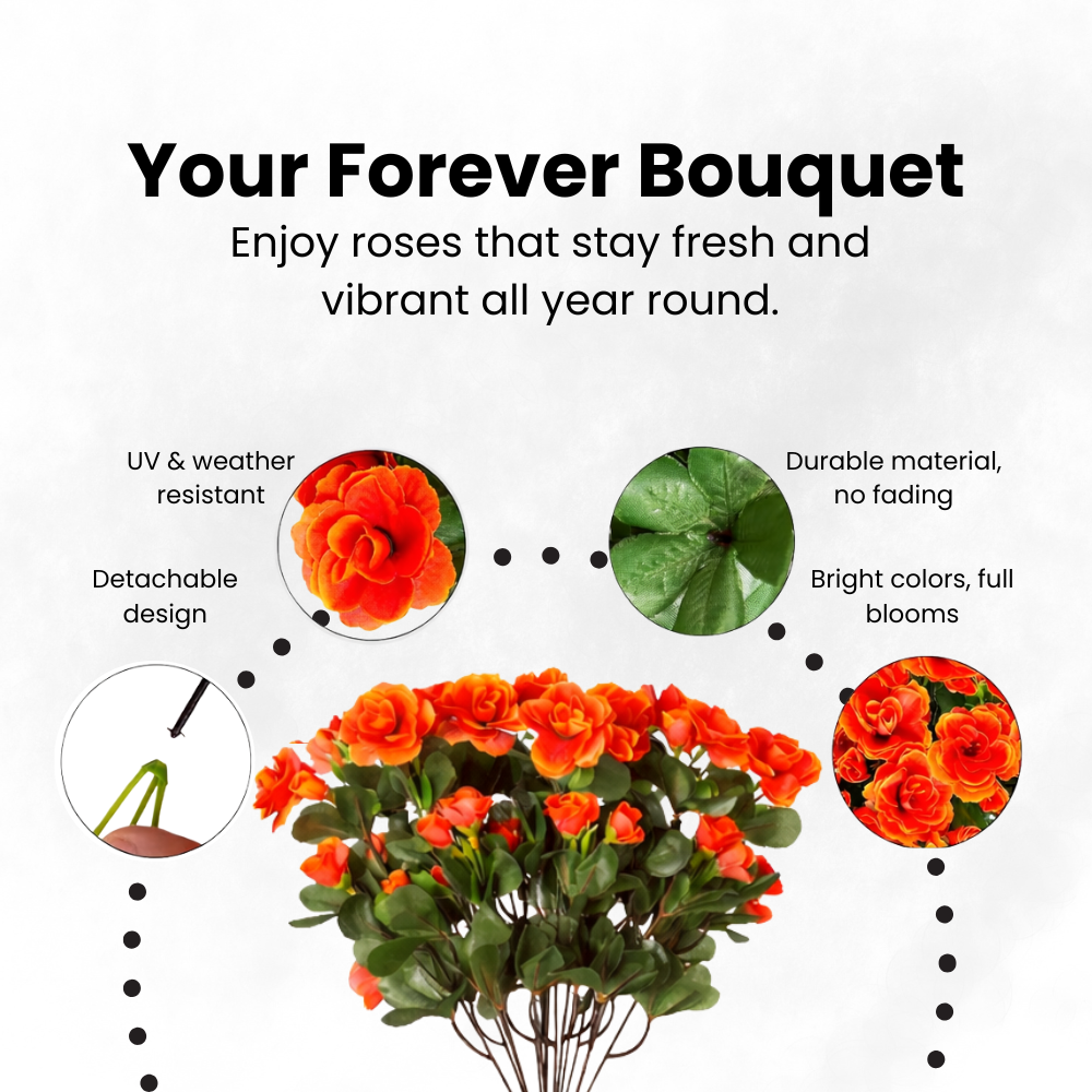 Faux Outdoor Artificial Flower Plants