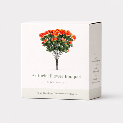 Faux Outdoor Artificial Flower Plants
