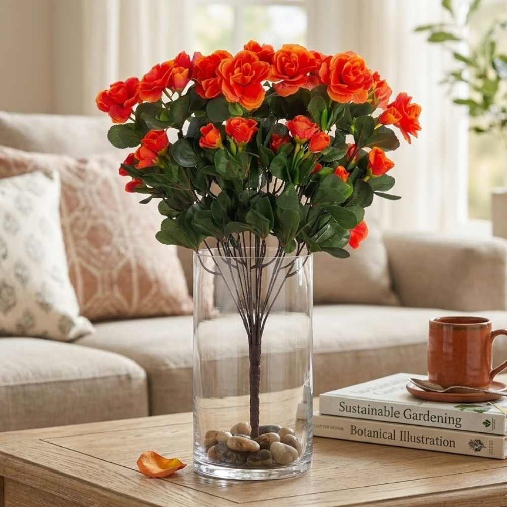 Faux Outdoor Artificial Flower Plants