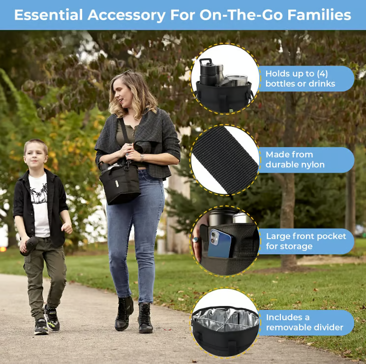 🔥Last Day 49% OFF - ✨Family Size 4 Compartment Drink Bag
