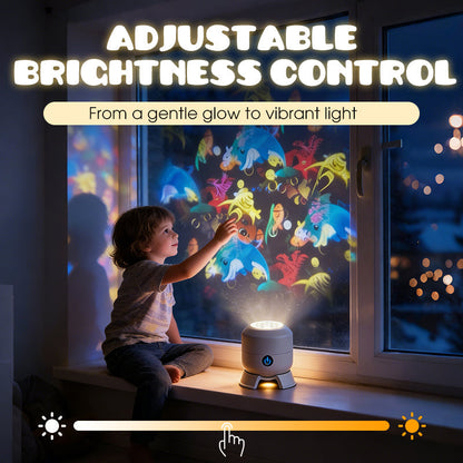 Dynamic Rotating LED Projector Light – Auto Rotating Dynamic Effect, Bright & Soft Lighting, Wide Application for Party & Home Decor ✨