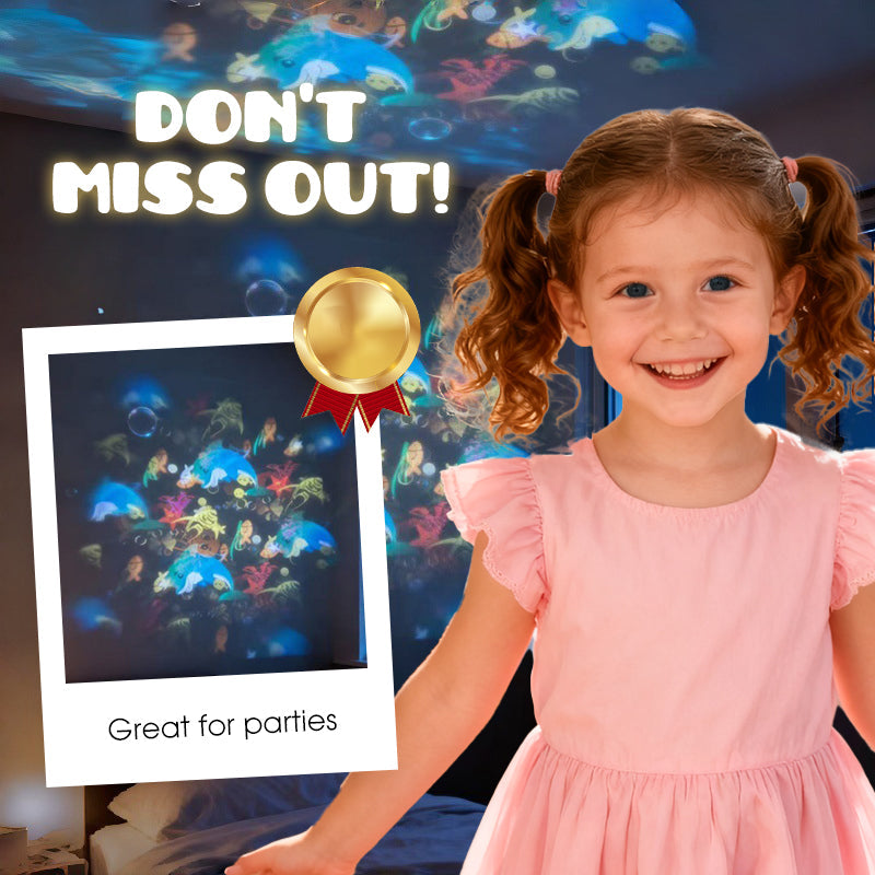 Dynamic Rotating LED Projector Light – Auto Rotating Dynamic Effect, Bright & Soft Lighting, Wide Application for Party & Home Decor ✨
