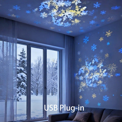 Dynamic Rotating LED Projector Light – Auto Rotating Dynamic Effect, Bright & Soft Lighting, Wide Application for Party & Home Decor ✨