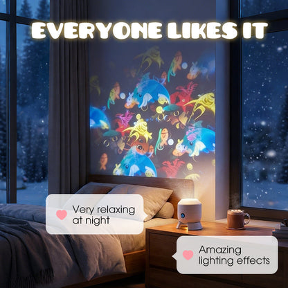 Dynamic Rotating LED Projector Light – Auto Rotating Dynamic Effect, Bright & Soft Lighting, Wide Application for Party & Home Decor ✨