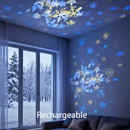 Dynamic Rotating LED Projector Light – Auto Rotating Dynamic Effect, Bright & Soft Lighting, Wide Application for Party & Home Decor ✨