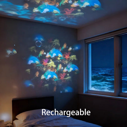 Dynamic Rotating LED Projector Light – Auto Rotating Dynamic Effect, Bright & Soft Lighting, Wide Application for Party & Home Decor ✨