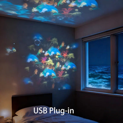 Dynamic Rotating LED Projector Light – Auto Rotating Dynamic Effect, Bright & Soft Lighting, Wide Application for Party & Home Decor ✨