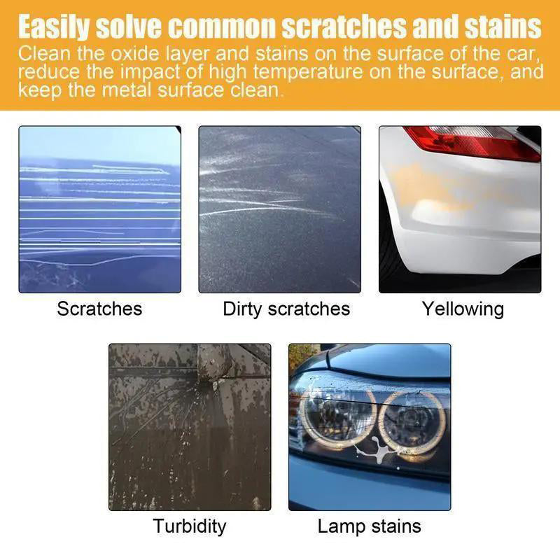 Universal Car Scratch Remover Wax – Removes Scratches, Stains & Oxidation, Restores Headlights Too! 🚗✨