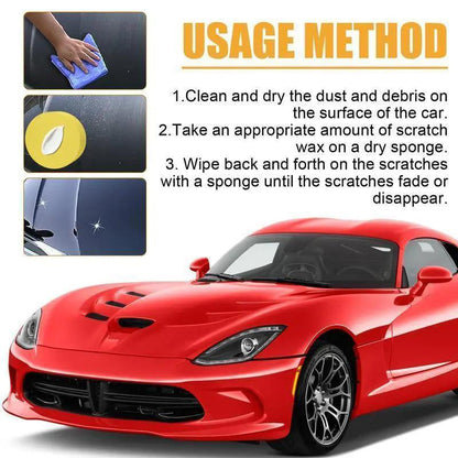 Universal Car Scratch Remover Wax – Removes Scratches, Stains & Oxidation, Restores Headlights Too! 🚗✨